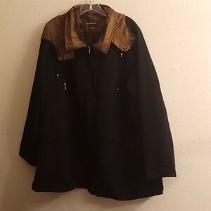 JONES NEW YORK Office Career Minimalist Travel Size L Black-Brown Colors B40